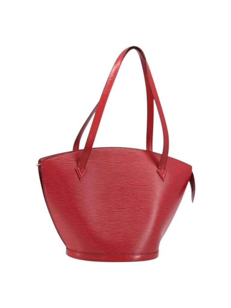 Authentic Louis Vuitton Epi Saint Jacques Shopping Shoulder Bag Red M52277 Lv